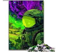Puzzle per adolescenti 1000 pezzi Astronauta verde, giocattoli da gioco Ogni pezzo è unico - Gioco divertente e stimolante per tutta la famiglia per bambini dai 14 anni dimensioni 26x38cm