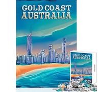 Puzzle per adolescenti 1000 pezzi Australia Gold Coast Decorazione per la casa Giocattoli Regalo di compleanno per gioco educativo Attività divertenti a casa Dimensioni 50x75cm
