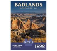 Puzzle Per Adolescenti 1000 Pezzi Badlands National Park Travel Puzzle Per Adulti Gioco Pratico Difficile Divertente Attività A Casa, 70x50cm/1000pcs