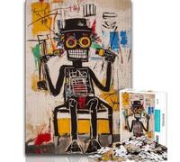 Puzzle per adolescenti 1000 pezzi Basquiat Robot per adulti, per giochi educativi, giocattoli, decorazioni per la casa e regali unici (dimensioni 75x50cm)
