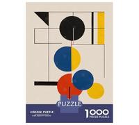 Puzzle Per Adolescenti 1000 Pezzi Bauhaus Geometric Art Puzzle Per Adulti Gioco Rompicapo Corsa Di Velocità Delle Mani Attività Divertenti A Casa 70x50cm/1000pcs