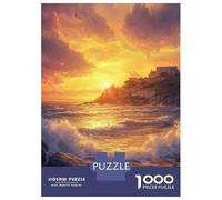 Puzzle Per Adolescenti 1000 Pezzi Beach Sunset Landscape Puzzle Per Adulti Gioco Pratico Decorazione Perfetta Compleanni E Regali 52x38cm/1000pcs