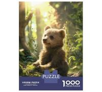 Puzzle Per Adolescenti 1000 Pezzi Bear Cubs Play Puzzle Per Adulti Giochi Rilassanti Regalo Di Compleanno Divertimento A Casa Attività, 70x50cm/1000pcs