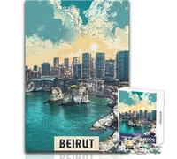 Puzzle per adolescenti 1000 pezzi Beirut Gioco di sfida unico Regali per donne Idee regalo Dimensioni 38x52cm