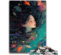 Puzzle per adolescenti 1000 pezzi Bella ragazza nell'oceano Giocattoli educativi di apprendimento Giochi per famiglie Migliora l'amore tra coppie 50x75cm