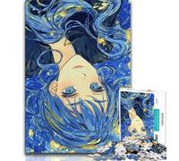 Puzzle per adolescenti 1000 pezzi Bellissima dea degli anime 1000 pezzi per adolescenti per giochi di ruolo impegnativi e giochi in famiglia 26x38cm