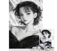 Puzzle per adolescenti 1000 pezzi Bellissimo angelo giocattolo Decorazione da parete Regali di Babbo Natale segreto Gioco impossibile Migliora l'amore tra coppie Dimensioni 38x26cm