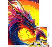 Puzzle per adolescenti 1000 pezzi Bellissimo drago cinese Giocattolo Decorazione da parete Regalo Compleanno Giochi educativi Allena il tuo cervello e le tue mani Dimensioni 38x52cm