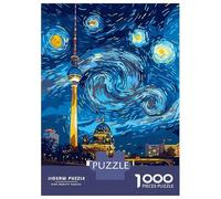 Puzzle Per Adolescenti 1000 Pezzi Berlin Starry Night Cityscape Puzzle Per Adolescenti Giocattoli Antistress Vacanza A Casa Ammazza Il Tempo Aiuta Ad Allenare Il Cervello 52x38cm/1000pcs
