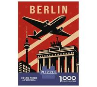 Puzzle Per Adolescenti 1000 Pezzi Berlin Vintage Travel Puzzle Per Adulti Gioco Pratico Difficile Divertente Attività A Casa, 38x26cm/1000pcs