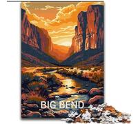 Puzzle per adolescenti 1000 pezzi Big Bend National Park, giocattolo educativo intellettuale decomprimente, regalo di compleanno, regali 50x75cm