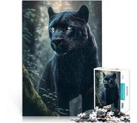 Puzzle per adolescenti 1000 Pezzi Black Panther Schwierig und herausfordernd Die Liebe zwischen Paaren stärken75x50cm