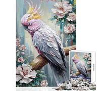 Puzzle per adolescenti 1000 pezzi Bloom Cockatoo Painting Home Decoration Toys Regalo di compleanno Giochi rilassanti Interessanti Riduzione dello stress Dimensioni 38x52cm