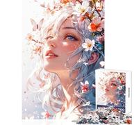 Puzzle per adolescenti 1000 pezzi Blossom Serenity︰ Ritratto etereo di natura e grazia Giocattolo educativo Ottimi regali e giocattoli Gioco per famiglie Adatto per la decorazione del desktop 50x75cm
