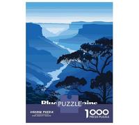 Puzzle Per Adolescenti 1000 Pezzi Blue Mountains National Park Australia Puzzle Per Adulti Gioco Pratico Decorazione Per La Casa Divertimento in Casa Attività, 38x26cm/1000pcs