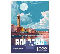 Puzzle Per Adolescenti 1000 Pezzi Bologna Italy Puzzle Per Adulti Gioco Pratico Difficile Divertente Attività A Casa, 38x26cm/1000pcs