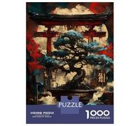 Puzzle Per Adolescenti 1000 Pezzi Bonsai Tree And Torii Gate Puzzle Per Adulti Giocattolo Decorazione Da Parete Un'opera D'arte Regali Unici Per Compleanno E Altro 70x50cm/1000pcs