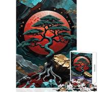 Puzzle per adolescenti 1000 pezzi Bonsai Tree Kintsugi Art Giocattoli antistress Regalo di compleanno Gioco educativo Difficile da completare Dimensioni 50x75cm