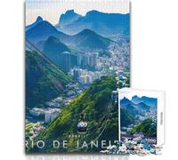 Puzzle per adolescenti 1000 pezzi Brasile Rio De Janeiro Bellissimo gioco di design per il divertimento in famiglia Giocattoli antistress Dimensioni 38x26cm