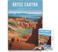 Puzzle per adolescenti 1000 pezzi Bryce Canyon National Park Bellissimo gioco di design per il divertimento in famiglia Giocattoli antistress Dimensioni 50x75cm