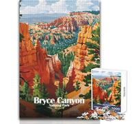Puzzle per adolescenti 1000 pezzi Bryce Canyon National Park Illustrazione Bellissimo gioco di design per divertimento in famiglia Giocattoli antistress Dimensioni 50x75cm