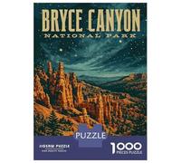 Puzzle Per Adolescenti 1000 Pezzi Bryce Canyon National Park Vintage Puzzle Per Adulti Gioco Pratico Difficile Divertente Attività A Casa, 70x50cm/1000pcs