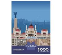 Puzzle Per Adolescenti 1000 Pezzi Budapest Travel Print Puzzle Per Adulti Gioco Per Famiglie Assemblaggio Di Modelli Divertimento A Casa Attività, 38x26cm/1000pcs
