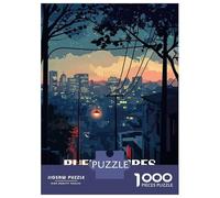 Puzzle Per Adolescenti 1000 Pezzi Buenos Aires Cityscape at Dusk Puzzle Per Adulti Giochi Per Famiglie Migliorano La Memoria È Ideale Come Regalo 52x38cm/1000pcs