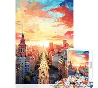 Puzzle per adolescenti 1000 pezzi BUENOS AIRES dipinto a olio decorazione per la casa giocattoli regalo di compleanno gioco per famiglie adatto per la decorazione del desktop dimensioni 38x26cm