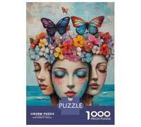 Puzzle Per Adolescenti 1000 Pezzi Butterfly Dreams Floral Fantasy Art Puzzle Per Adolescenti Giochi Rilassanti Regali Per Donne Per Compleanno, Natale 38x26cm/1000pcs