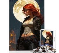 Puzzle per adolescenti 1000 pezzi Cacciatrice notturna Giocattoli fai da te Ottimi regali e giocattoli Giochi per famiglie Migliorare l'amore tra coppie Dimensioni 50x75cm