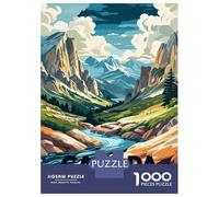 Puzzle Per Adolescenti 1000 Pezzi Canada Mountain Landscape Art Puzzle Per Adulti Giocattolo Decorazione Da Parete Decorazione Perfetta Regali Unici Per Compleanno E Natale 52x38cm/1000pcs