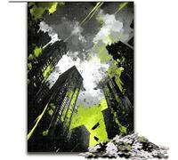 Puzzle per adolescenti 1000 pezzi Caos urbano, aiuta il cervello ad esercitare giocattoli avvincenti per coltivare la pazienza Decorazione perfetta 38x26cm