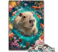 Puzzle per adolescenti 1000 pezzi Capibara, gioco educativo divertente e umoristico per compleanni, impegnativo da completare, 50x75cm