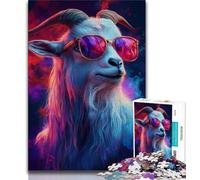 Puzzle per adolescenti 1000 pezzi Capra 1000 pezzi per adulti è ideale come regalo per tutta la famiglia Adatto per E 14 75x50cm