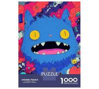 Puzzle Per Adolescenti 1000 Pezzi Cartoon Blue Cat Open Mouth Puzzle Per Adulti Gioco Per Famiglie Assemblaggio Di Modelli Divertimento A Casa Attività, 38x26cm/1000pcs