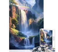 Puzzle per adolescenti 1000 pezzi cascata arcobaleno giocattolo educativo idee regalo per gioco educativo migliora l'amore tra coppie dimensioni 50x75cm