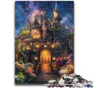 Puzzle per adolescenti 1000 pezzi Castello fantasy, allena il tuo cervello e le tue mani, regali di compleanno unici per età 14+ 26X38CM