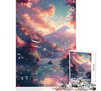 Puzzle per adolescenti 1000 pezzi Castello giapponese Giocattolo educativo Ottimo regalo per giochi Giochi per famiglie Allena il tuo cervello e le tue mani Dimensioni 38x26cm