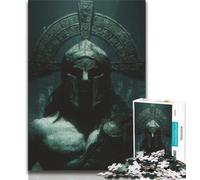 Puzzle per adolescenti 1000 pezzi Cavaliere, antistress per ammazzare il tempo in casa, lista dei desideri con Babbo Natale (38x26cm)