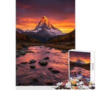 Puzzle per adolescenti 1000 pezzi Cervino giocattolo decorazione da parete regalo compleanno giochi educativi allena il tuo cervello e le tue mani dimensioni 38x52cm
