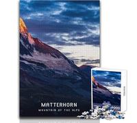 Puzzle per adolescenti 1000 pezzi Cervino Gioco impegnativo Giocattoli Sfida difficile Ottimo regalo Dimensioni 38x26cm