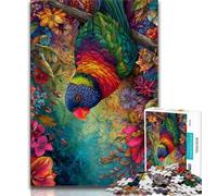 Puzzle per adolescenti, 1000 pezzi, Cheeky Rainbow Bird, gioco stimolante, giocattoli, ideale come regalo per tutta la famiglia (75x50cm)