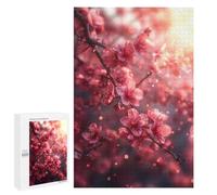 Puzzle per adolescenti 1000 pezzi Cherry Blossom Sakura Puzzle per adulti, gioco di pensiero, decorazione perfetta, divertimento per attività a casa, 1000 pezzi