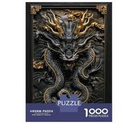 Puzzle Per Adolescenti 1000 Pezzi Chinese Dragon Wall Art Puzzle Per Adulti Gioco Rompicapo Corsa Di Velocità Delle Mani Attività Divertenti A Casa 70x50cm/1000pcs