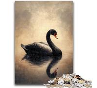 Puzzle per adolescenti 1000 pezzi Cigno nero aiuta il cervello a esercitare giocattoli avvincenti per coltivare la pazienza Collezione di artisti, belle arti 50x75cm