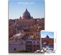 Puzzle per adolescenti 1000 pezzi Città del Vaticano Gioco impossibile Attività per famiglie Regali di Babbo Natale segreto Dimensioni 38x52cm