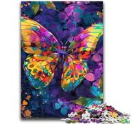 Puzzle per adolescenti 1000 pezzi colorati e bellissimi, gioco rompicapo a forma di farfalla, decorazione da parete, regali unici per compleanno e Natale, 38x26cm