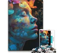 Puzzle per adolescenti 1000 pezzi con alone floreale femminile, ma un regalo di compleanno divertente e umoristico per bambini dai 14 anni in su, 50x75cm