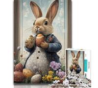 Puzzle per adolescenti 1000 pezzi Coniglietto pasquale Puzzle per adulti, giocattolo educativo antistress Ottimi regali e giocattoli 26x38cm